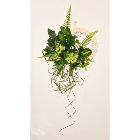 Other - Handmade Rope Wreath with Greenery.